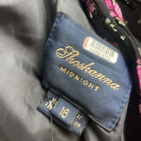 Shoshanna Vivine Tossed Rose Gown Sz 16 - Picture 5 of 6